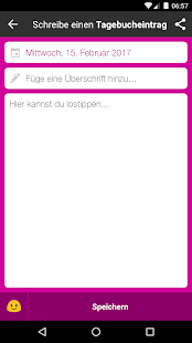 Tagebuch app mit Schloss Screenshot