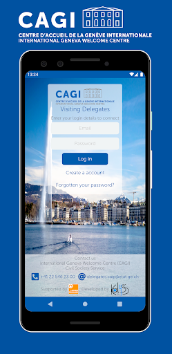 Android application CAGI - Visiting Delegates screenshort
