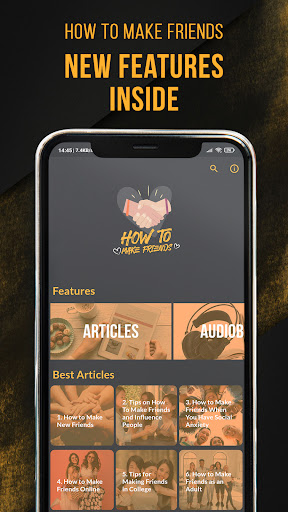 Android application How To Make Friends screenshort