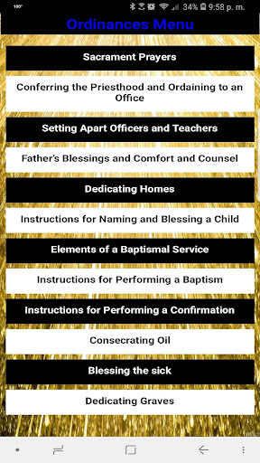LDS Ordinances & Tools Screen 3
