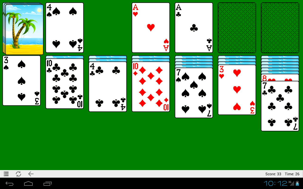 Android application Classic Solitaire HD screenshort