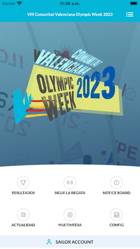 Android application CV Olympic Week screenshort