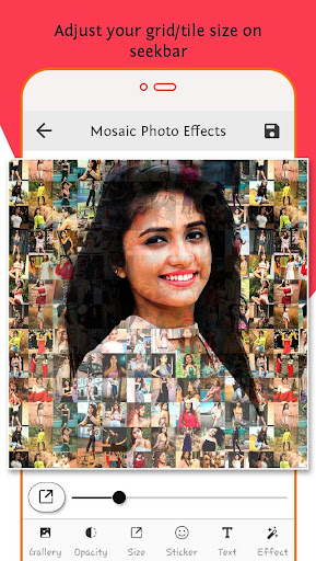 Mosaic Photo - Photo Editor Screen 3