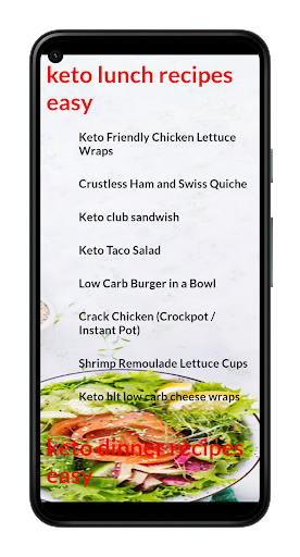 Keto Recipes Screen 2