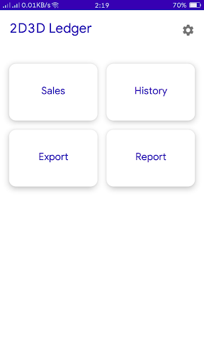 Android application 2D3D Ledger screenshort