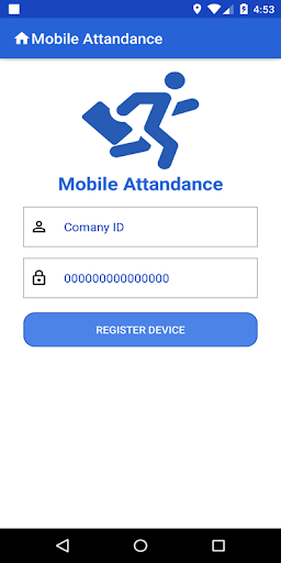 Android application id1 Mobile Attendance screenshort