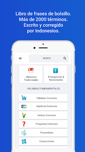 Android application Libro de Frases - Indonesio screenshort