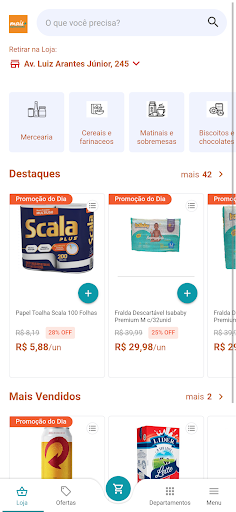 Android application Mais Supermercado - Online screenshort