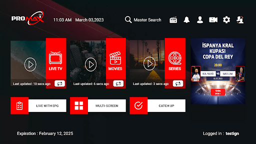 promaxtv Screen 3