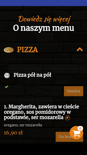 Android application Włoska Robota screenshort