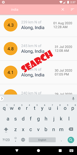 Earthquakes Screen 2