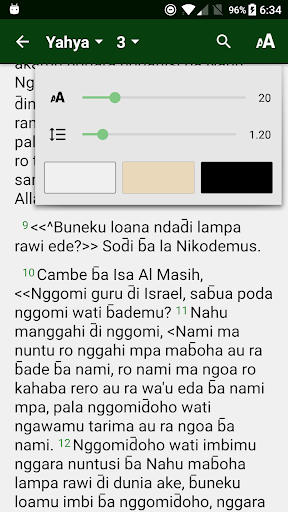 Kitab Suci bahasa Mbojo Screen 3