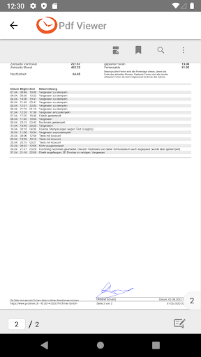 ProTimer® View Screen 3