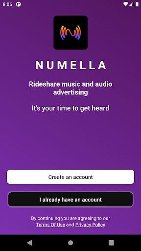 Android application NUMELLA - Music Promotion App screenshort