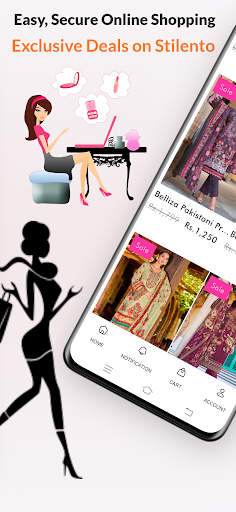 Android application Stilento: Online Shopping App screenshort