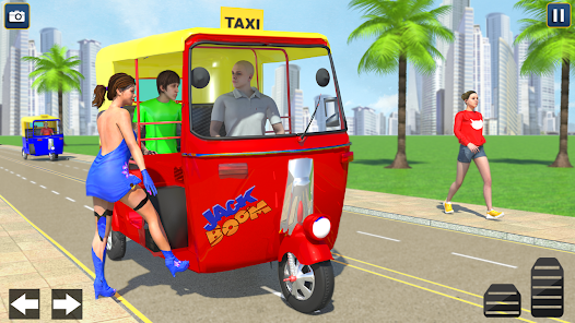 Rickshaw Driving Tourist Game  screenshots 17