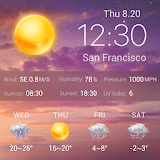 Live weather background app icon
