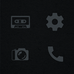 Cover Image of Download Murdered Out - Black Icon Pack  APK