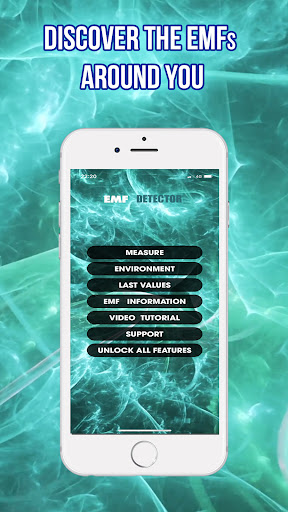 Android application Emf Detector to Scan Waves screenshort