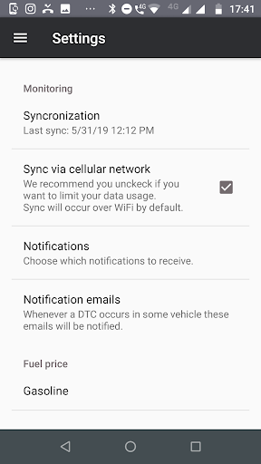 Copiloto vehicular telemetry