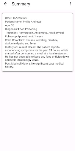 Hospital Management Demo Screen 3