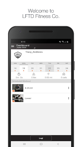 Android application LFTD Fitness Co. screenshort
