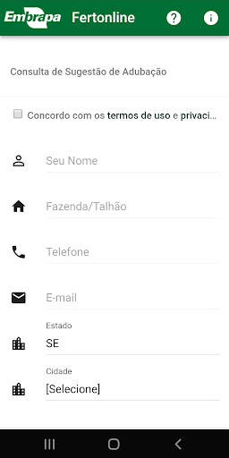 Android application FertOnline Mobile screenshort
