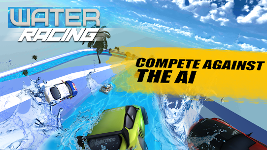 Water Surfing Car – Waterpark Stunts 2