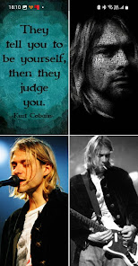 Screenshot 2 Kurt Cobain Nirvana Wallpapers android