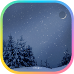 Cover Image of ดาวน์โหลด 카카오톡 테마 - 눈내리는 겨울날 밤  APK
