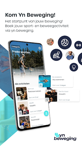 Android application YnBeweging screenshort
