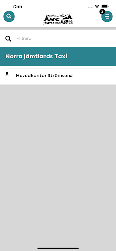 Android application Norra Jämtlands Taxi screenshort
