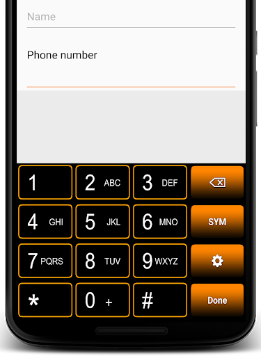 Orange Neon Keyboard Screen 3