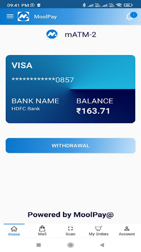 Moolpay mATM Screen 2