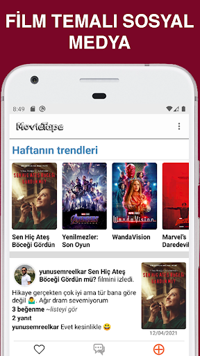 Android application MovieTape screenshort