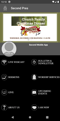Android application Second Presbyterian Greenville screenshort