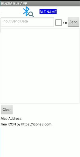 Android application RL62M BLE Tools screenshort