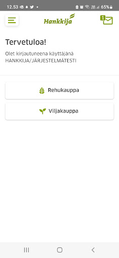 Android application Hankkija mobiilisovellus screenshort