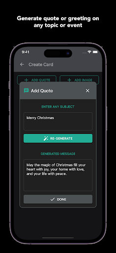AI Greeting Card Generator Screen 2