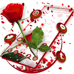 Cover Image of Download Rose Petals Launcher Theme  APK