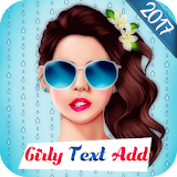 Girly Text Add icon