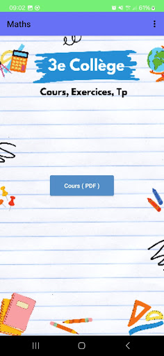 Cours  Devoirs 3e Collège