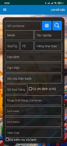 CHP Container Checker Screen 2