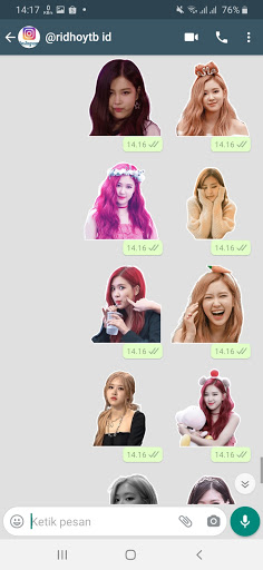 Sticker WA Roseanne Park Blackpink WAStickerApps