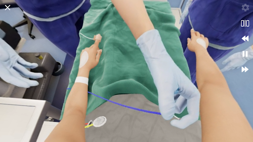 Android application VR anesthesie screenshort