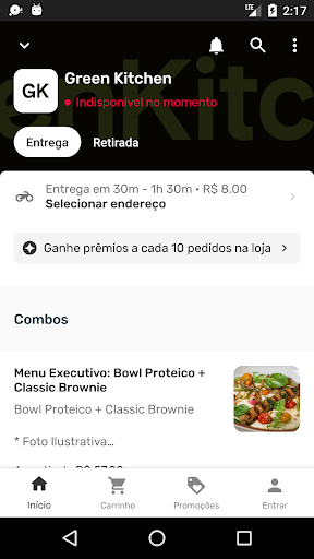 Android application Green Kitchen screenshort