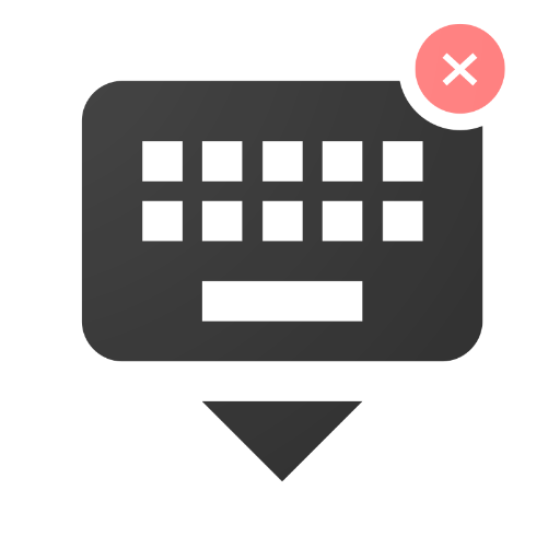 No Keyboard: Hideable keyboard  Icon