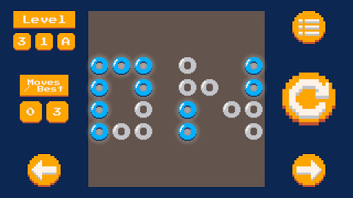 Android application On Pixels: A lights out game screenshort