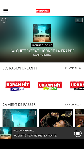 Android application Urban Hit screenshort
