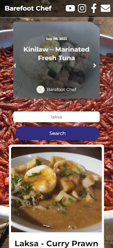 Android application Barefoot Chef Recipes screenshort